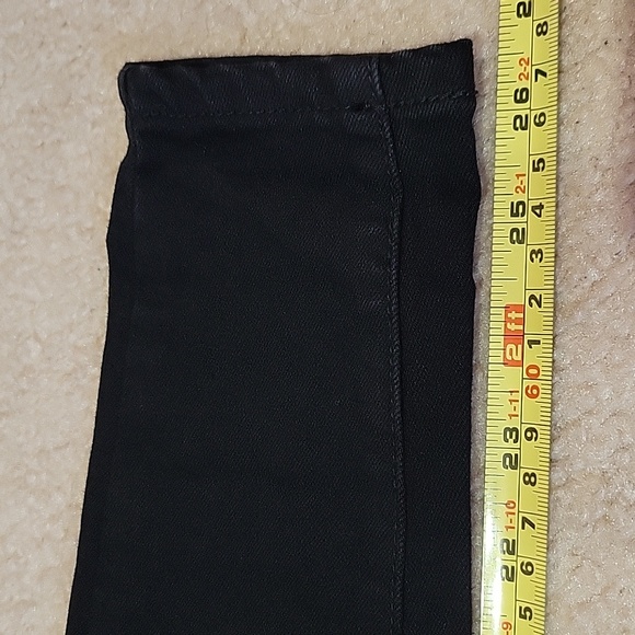 PrettyLittleThing Black Ripped 5 Pocket Skinny Jeans US 2 - Picture 15 of 16